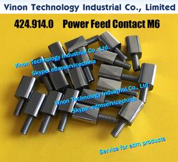 (2pcs/lot) 424.914.0 edm Power Feed Contact A010 size:12x12x30 M6 for Agie AC150,AC250,AC270 Current supply tungsten steel-M6 screw 424.914