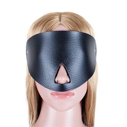 SM Bondage Sex Eye Mask Adult Games Mystery Pu Leather Expose Nose Blindfold Sex Eye Mask Goggles Cosplay Flirt Toys For Couples S924