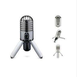 Original Samson Meteor Mic Studio Recording Condenser Microphone Fold-back Leg with USB Cable Carrying Bag for computer