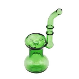 New film, glass pipe, mini pure green glass pipe, portable, easy to clean pipe.