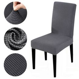 Polar fleece fabric chair cover Slipcovers Stretch Removable Dining seat Chair Covers Hotel Banquet Seat Covers housse de chaise