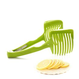 Qihang_top factory sale kitchen fruit processor lemon tomato slicer manual home tomato and potato circular slicer