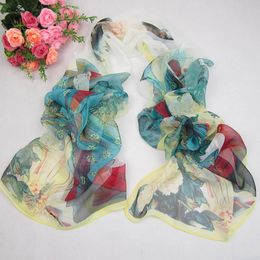 chinese characteristics of beautiful ladies figure new ladies printed chiffon scarf tang dynasty beauty figure womens scarf beach sunscreen