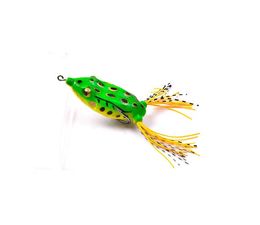 6CM Large Frog Topwater Fishing Lure Crankbaits Hooks Bass Bait Tackle Artificial soft plastic frog lures with back tail