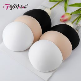 Flymokoii 10 Pairs/Lot Women Bra Padded Chest Cups Thick Insert Breast Enhancer Push Up Bikini Invisible Bra Pads for Swimsuit