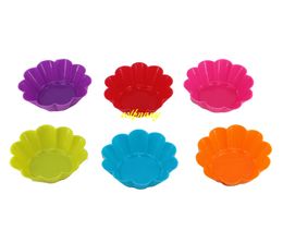 300pcs/lot Fast shipping 7.5cm dia Round Shaped Silicone Muffin Cases Mould Cake Cupcake Liner Baking Mold