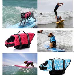 Oxford Breathable Mesh Pet Dog Life Jacket Summer large Dog Swimwear Puppy Life Vest Safety Clothes For Dogs XXS~ XL~ XXL