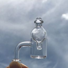 Flat Top Quartz Banger 25mm XL With Card Cap Phat Bottom Thermal Skillet Nail 10mm 14mm 18mm For glass oil burner water bong