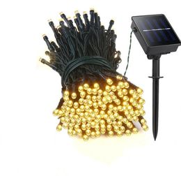 Solar Light 22M 200led String Lights Starry Garden Waterproof Outdoor Christmas Decorative Copper Line Lights