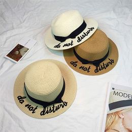 Summer women wide brim hats with bowknot foldable beach hats girl sun hat straw hat free ship
