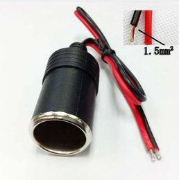 12v 18A Max.360W Female Car Cigarette Lighter Charger cable Female Socket Plug Connector Adapter