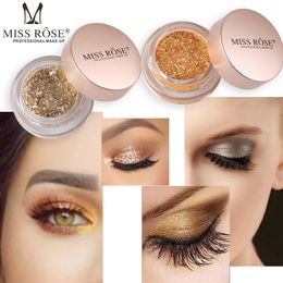 Miss Rose Shimmer Eyeshadow Palette Waterproof Eyes Pigment Single Colour Face Highlight Mermaid Glitter Bling Eyeshadow