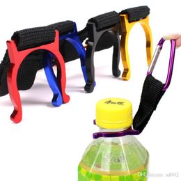 Removable Holder Clip For Outdoor Camping Mountaineering Water Bottle Carabiner Portable Aluminium Alloy Hanging Buckle Multi Colors 1sr BB