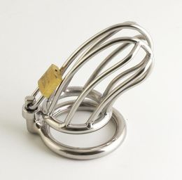 New Latest Design Male Chastity Devices Stainless Steel Metal Cage Cock Lock #E07