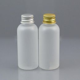 60ML Frosted Plastic Bottle With Silver/Gold Cap Shampoo Lotion Packaging Bottle Empty Cosmetic Container QW7046