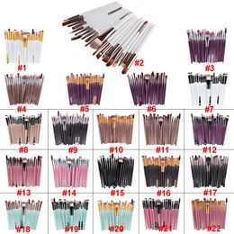 Brand New Makeup Brushes kit 20pcs brush tools Professional Cosmetic Brush set for Eye shadow Eyebrow Lips drop shipping BR031