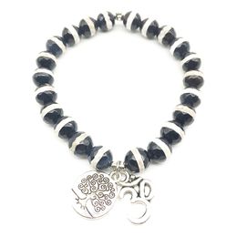 SN1319 Designer Women Bracelet Tree of Life Ohm Charm Yoga Bracelet Handmade DZI Beads Jewellery Natural Stone Bracelet Wholesale