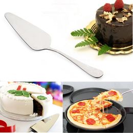 100 stücke Dreieck Pizza Pie Spaten Edelstahl Griff Kuchen Schaufel Brot Spatel Edelstahl Küche Backen Werkzeuge