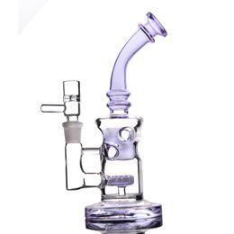 Purple green Glass hookah bong fab egg smoking water pipe with showerhead perc oil rig 14 mm female joint