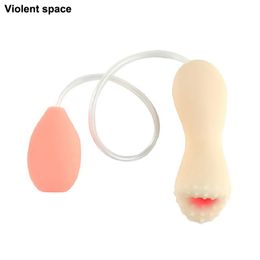 Violent space HOT male oral sex products male masturbator for man erotic toys convenient to carry adult sex toys for men sextoy