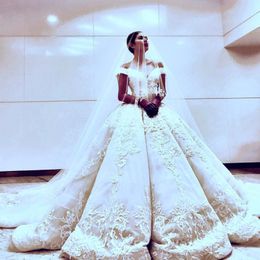 Classic Stylish Ruched Wedding Gowns Beads Lace Appliques Tulle Ball Gown Bridal Dresses 2018 Custom Made Charming Plus Size Wedding Dresses