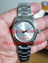 Hot sale 2018 New Style Luxury Automatic Movement Watch Mens Grey Silver Dial 36MM Steel Solid Band 126300 Date Crystal Watches