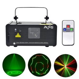 IR Remote 200mW RGY Laser Stage Lighting 8 CH DMX 512 PRO Scanner DJ Party KTV Show Projector Equipment Lights