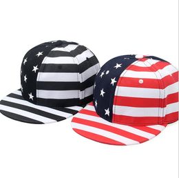 American Flag Hip Hop Hats For Men Women Hats Street Casual Fashion Snapback Caps Teenager Hiphop Caps Street Dance Hats KKA5120