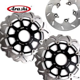 ARASHI For SUZUKI GSXR1000 Front Rear Brake Rotors Disk Disc For SUZUKI GSX R GSX-R GSXR 1000 2003 2004 GSXR600 GSXR750 600 750