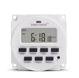 1.6 Inch Digital s Programmable Timer Switch With UL Listed 220V 230V AC 7 Day Relay Inside And Countdown Time Function