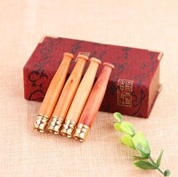 It can clean environmental protection mahogany cigarette mouth 70mm small Chinese yew circulating filter wood smoke nozzle.