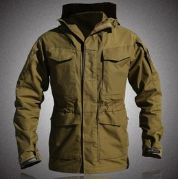 Men's Jackets Outdoors Us Men s Winter Army Tactical Clothes Casual Windbreaker Thermal Flight Pilot Coat Hoodie Field Jacket
