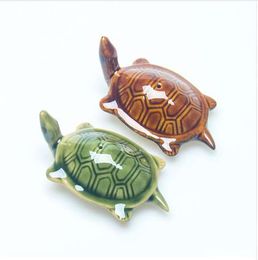 Miniature Turtle Garden Decoration Turtle Chopstick Rest Holder Rack Frame Kitchen Tools Micro Landscape Decoration