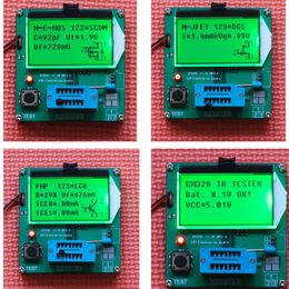 Freeshipping GM328 12864 LCD Digital Combo LCR ESR Metre Transistor Tester Metre Diode Triode Inductor Capacitor Metre