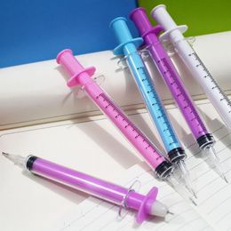 New Arrive Creativity Cylinder Syringe Fresh Kawaii Candy Gel Pens School Office Supplies Gift Handles styling