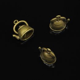 42pcs Zinc Alloy Charms Antique Bronze Plated teapot kettle Charms for Jewellery Making DIY Handmade Pendants 20*17*10mm