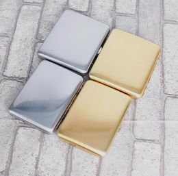 Ultra thin creative cigarette box, authentic, expensive metal cigarette case, pure brass, gold plated smoking set.