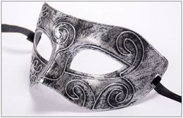 Retro Roman Venice Masks Masquerade Mardi Gras Masks Halloween Costume Party Half Face Carving Mask Festival Party Cosplay Decoration