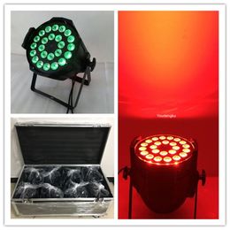 8 pieces Disco stage spot cheap led par can lighting led par rgbw 24x10w case