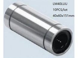 10pcs/lot LM40LUU 40mm Longer linear ball bearings linear sliding bushing linear motion bearings 3d printer parts cnc router 40x60x151mm