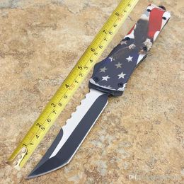 -cuchillos automáticos A07 3D color cuchillo automático Hellhound cuchilla 440 acero D07 E07 caza cuchillo de pesca envío gratis