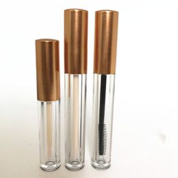 2.5ml lip gloss tube 3.5ml Eyeliner Mascara Empty tube Bottles Gold lid Cosmetics Packaging Containers F998