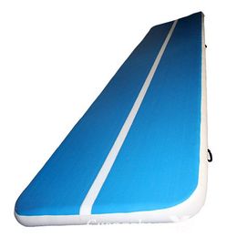 Tumble Track Equipment Tumbling Air Mat Inflatable Gym Mats for Home use, Gymnastics Training, Beach, Park with Pump