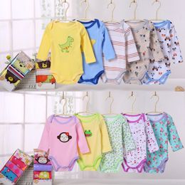 Cotton Baby Infants Rompers 2018 Summer Toddler Jumpsuit Spring Autumn Newborn Baby Clothes Bebe Overall Clothes Mixed Colours Randomly Send