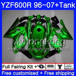 Body+Tank For YAMAHA YZF600R Thundercat 02 03 04 05 06 07 229HM.AA YZF 600R YZF-600R Pearl green hot 2002 2003 2004 2005 2006 2007 Fairing