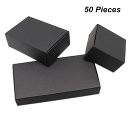 50 pieces 6.5*6.5*2.6cm Kraft Paper Gift Box Craft Handmade Soap Packaging Boxes Custom Box
