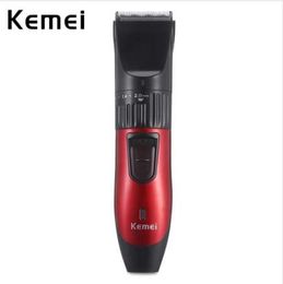 Kemei 0.8-2.0mm Adjustable Electric Hair Clipper Rechargeable Hair Trimmer With Comb Haircut Machine Hairclipper