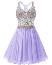 2021 New Sexy Sweetheart Crystal Prom Dresses Homecoming Dress With Sequins For Girls Juniors Graduation Party Formal Gown BH01