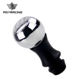 PQY RACING - 5 Speed Stainless Steel Manual Gear Shift Knob VTS Sports HandBall For Peugeot PQY-GSK81