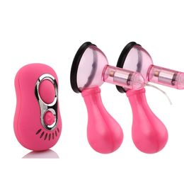 7 frequency vibrating nipple sucker electro vibrator massage stimulator enlargement breast pump sex toys for woman vibrators